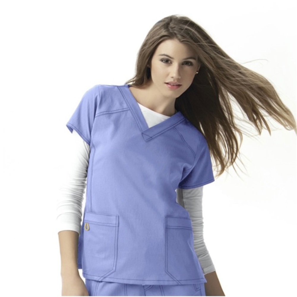 Wonder Wink four-stretch v-neck Scrub top